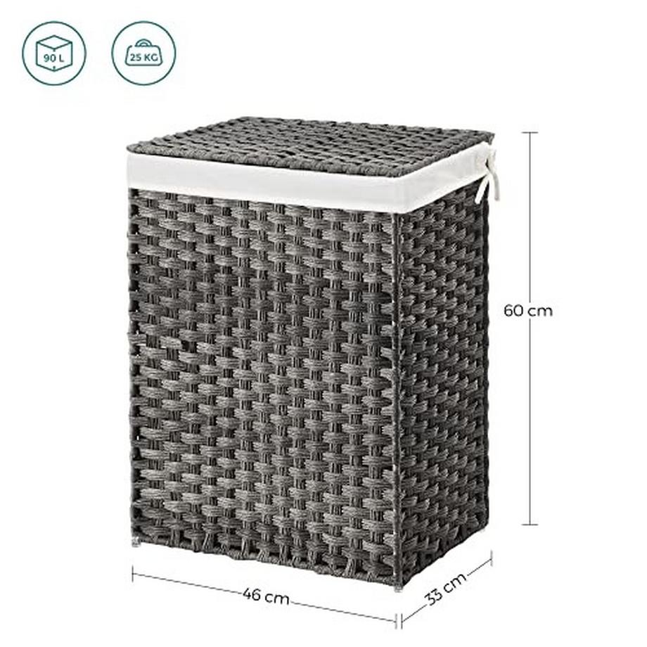 Calicosy Handgewebterer Wäschekorb – wasserdicht und leicht zu tragen  