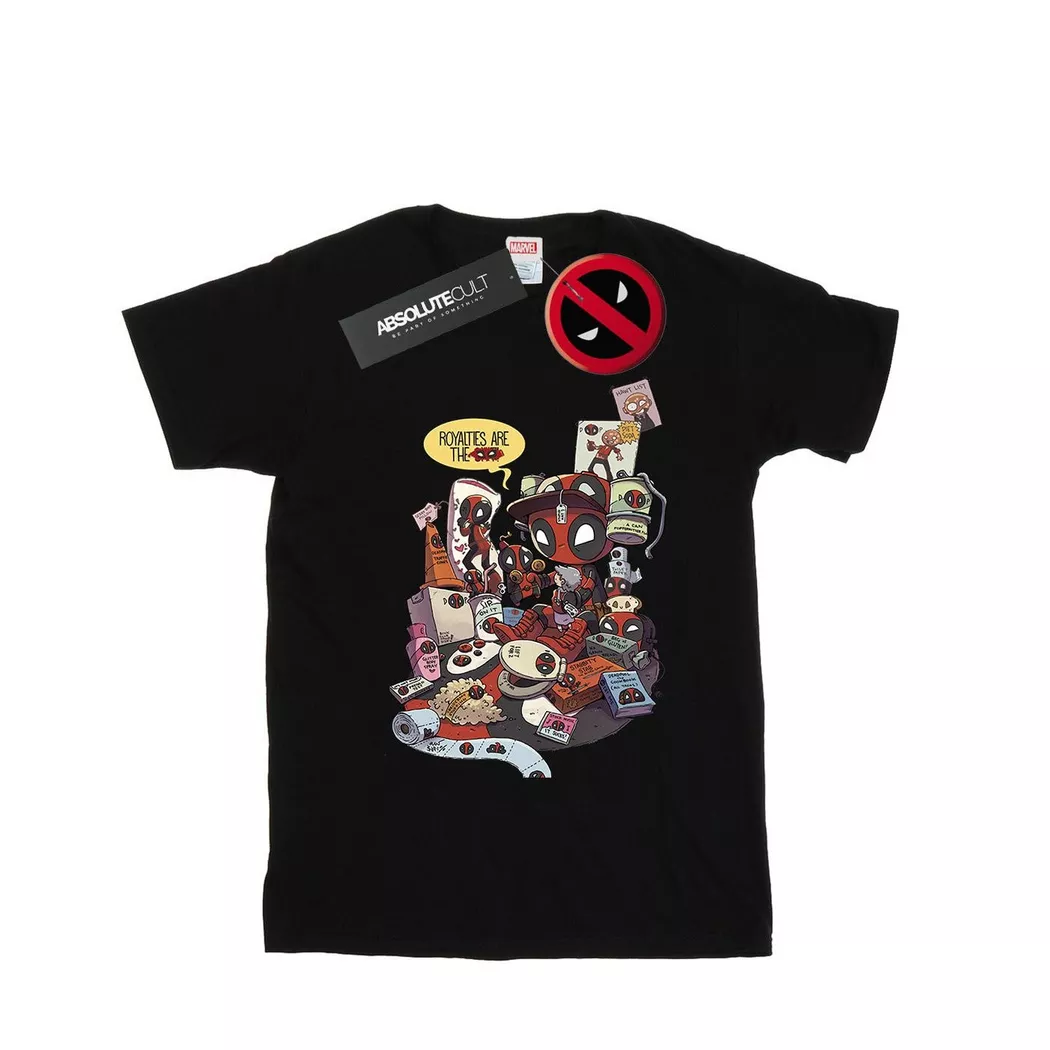 MARVEL - Merchandise Royalties TShirt, für Damen, Schwarz, Größe S