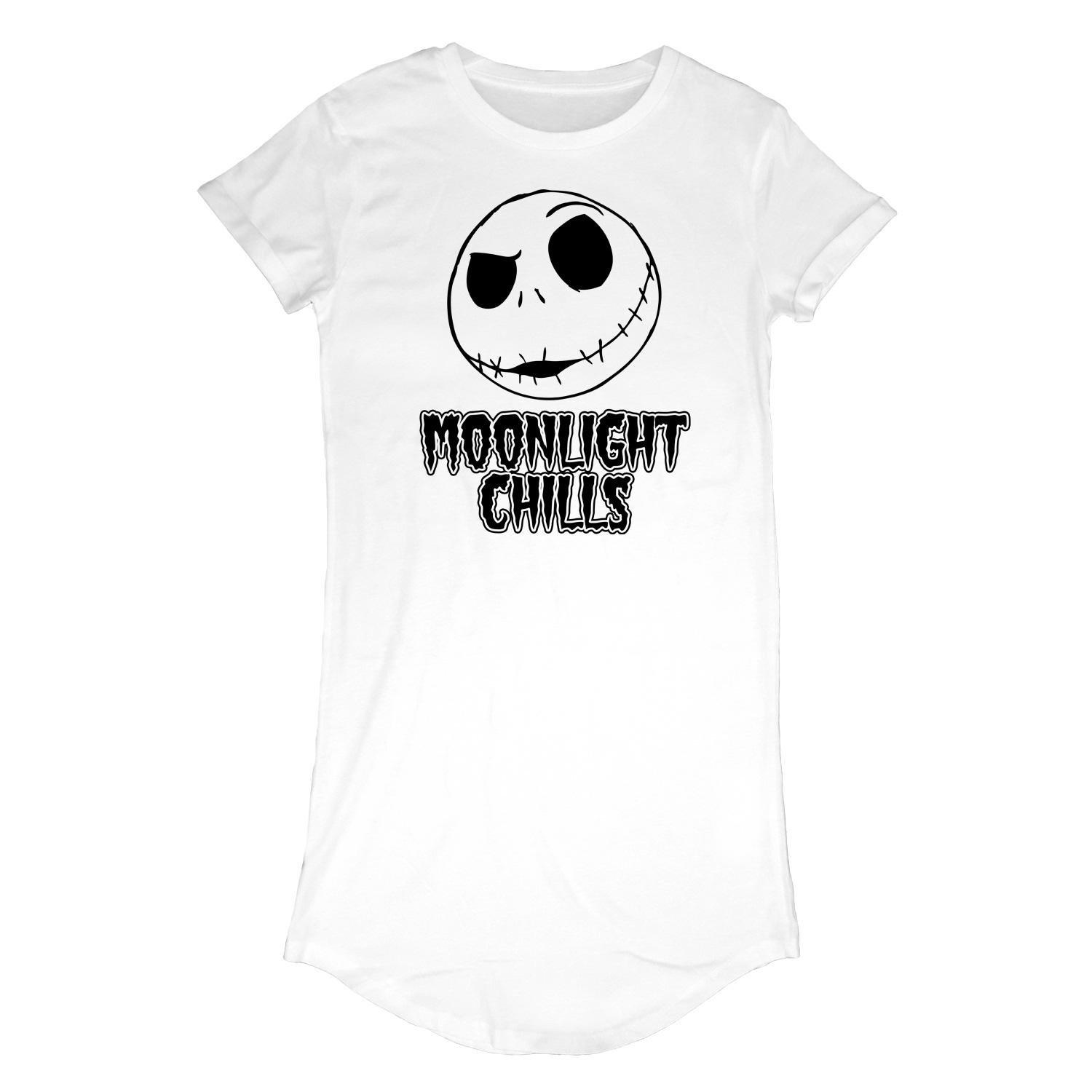 Image of Moonlight Chills Tshirtkleid Damen Weiss XL