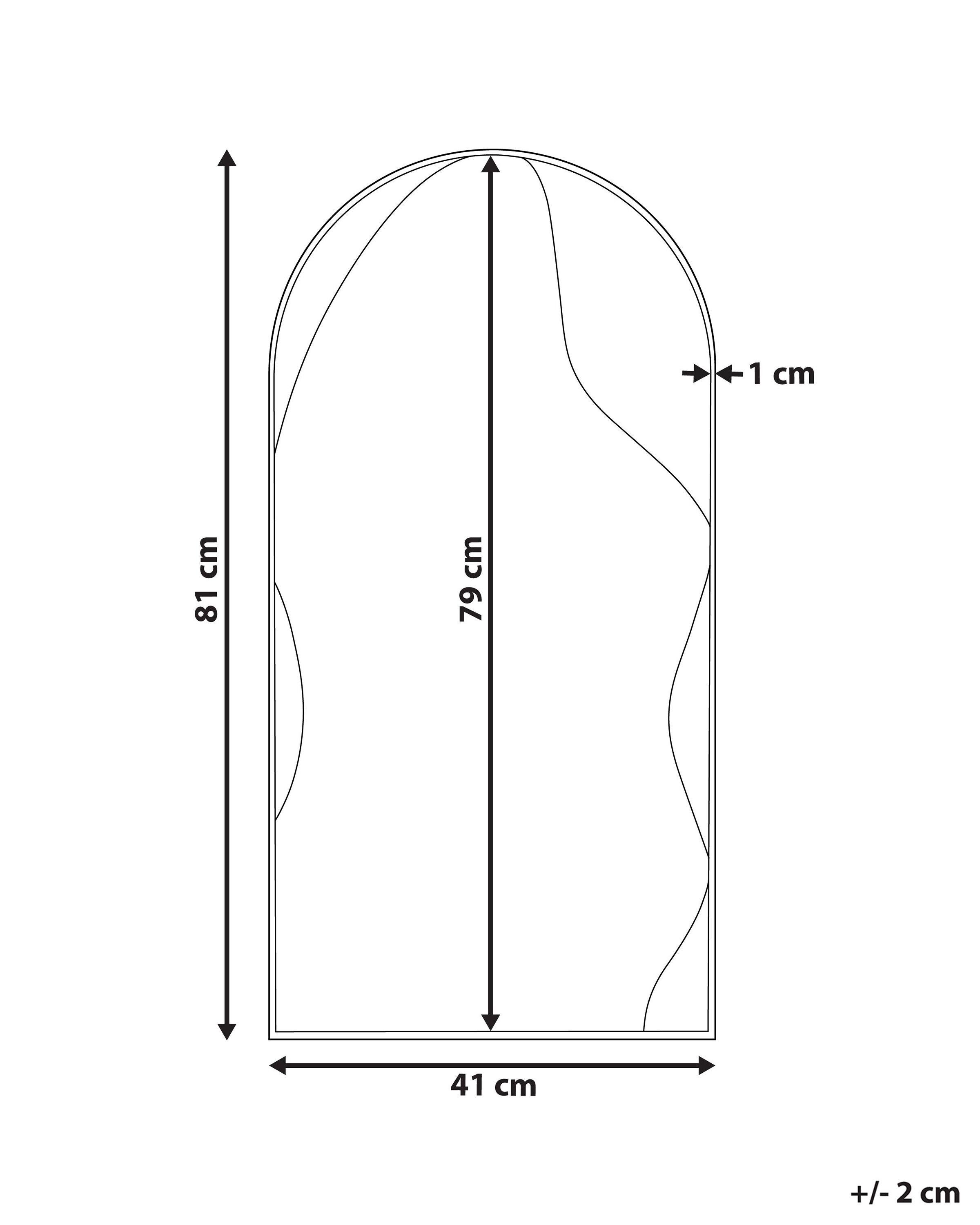 Beliani Miroir en Métal Glamour COLOMBIER  