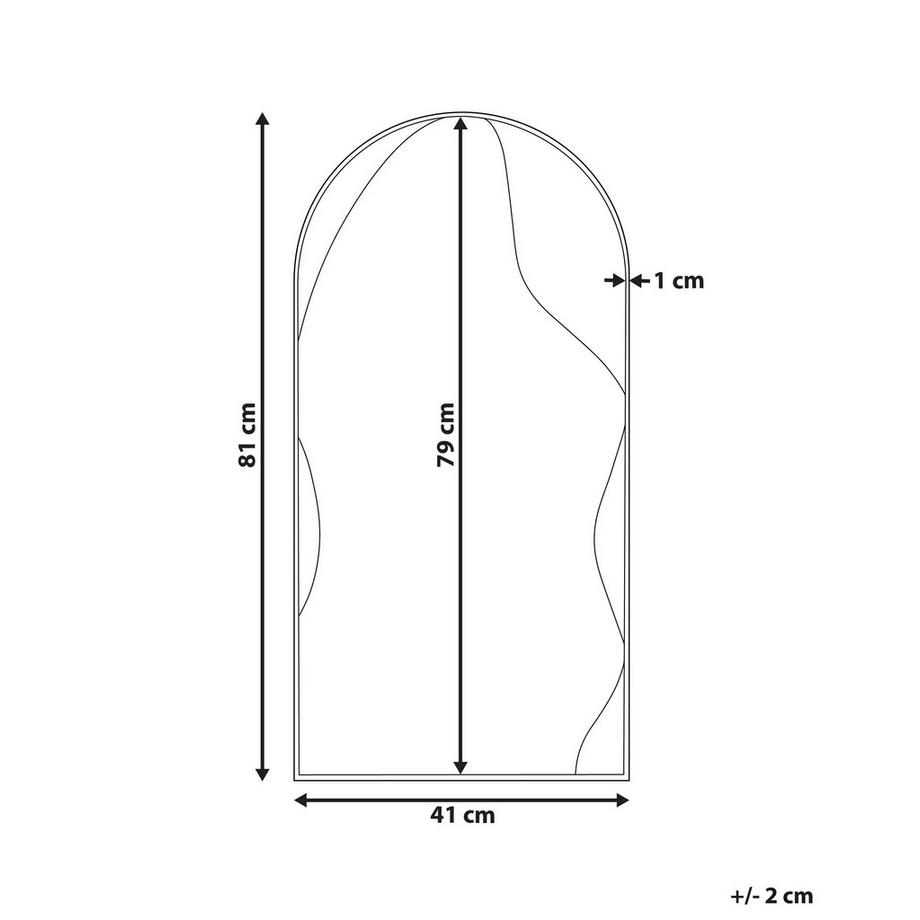 Beliani Wandspiegel aus Eisen  COLOMBIER  