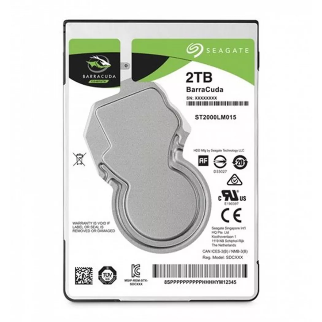 Seagate Barracuda 2.5" internal hard drive 2 TB 5400 RPM 128 MB 2
