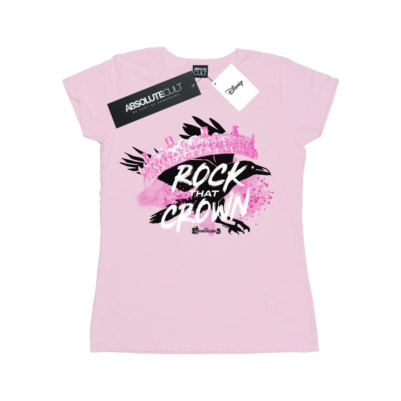 Image of The Descendants Rock That Crown Tshirt Damen Pink XL