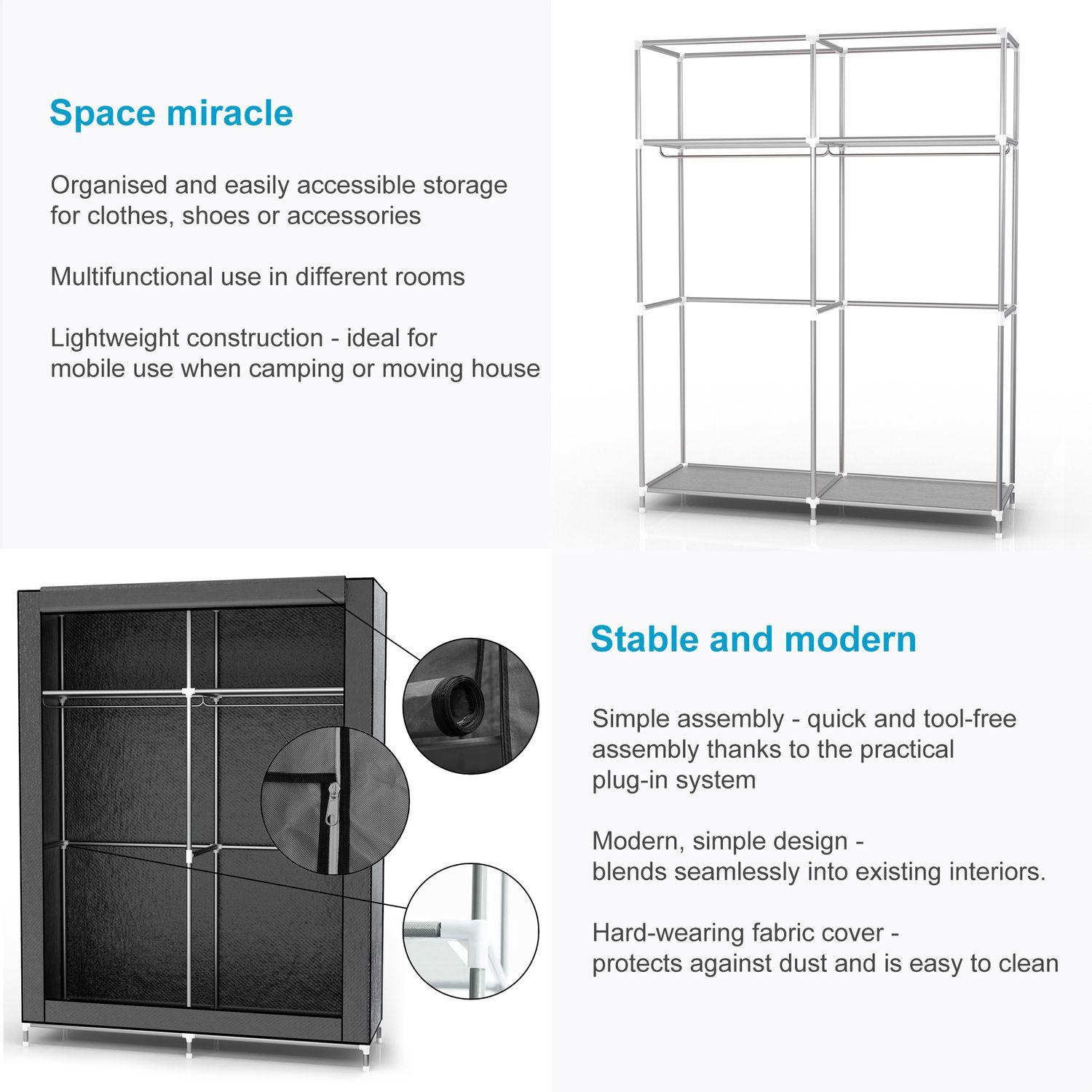 Intirilife Faltschrank  