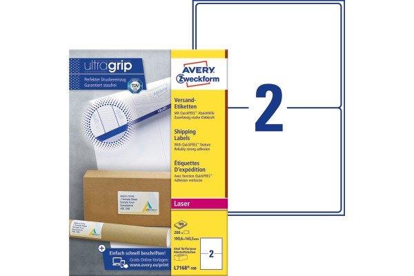 Image of AVERY ZWECKFORM Versandetiketten 199,6x143,5mm, 200 Stk. AVERY ZWECKFORM Versandetiketten 199,6x143,5mm, 200 Stk.