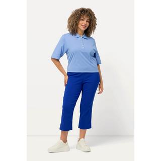 Ulla Popken  Pantalon en bengaline stretch, longueur 3/4 et taille élastique 