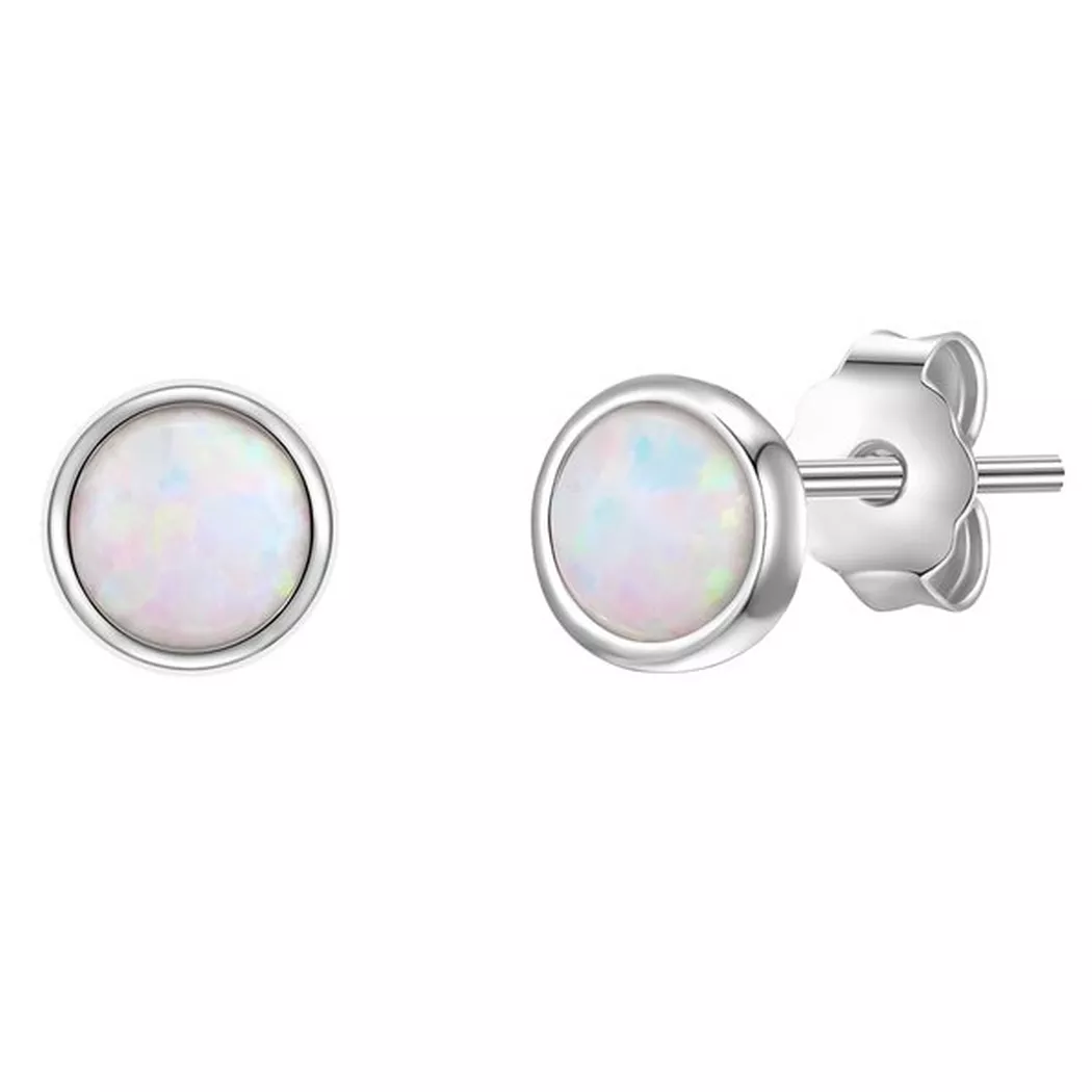 Glanzstücke München - Ohrstecker, 5mm, Silber