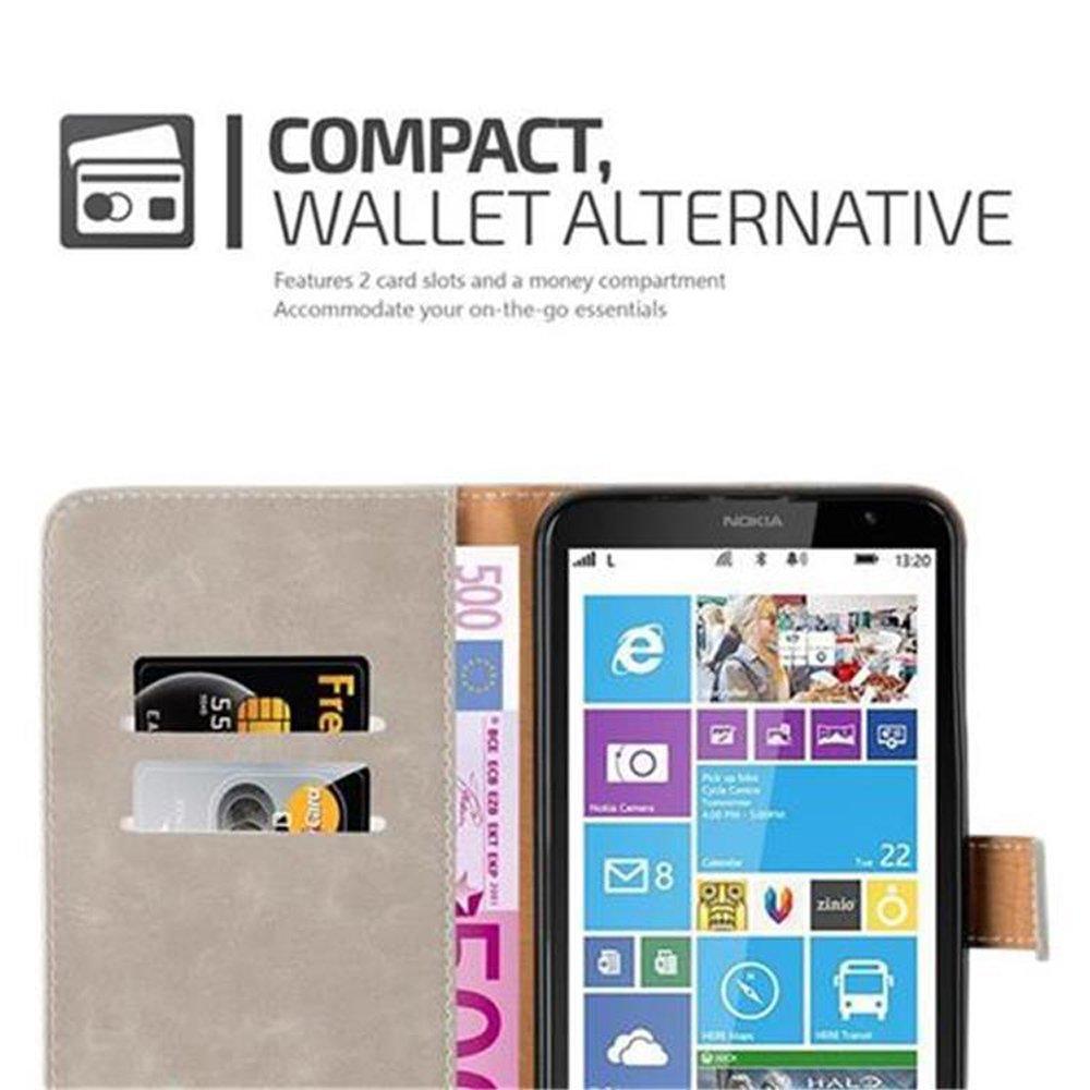 Cadorabo  Housse compatible avec Nokia Lumia 1320 - Coque de protection avec fermeture magnétique, fonction de support et compartiment pour carte 