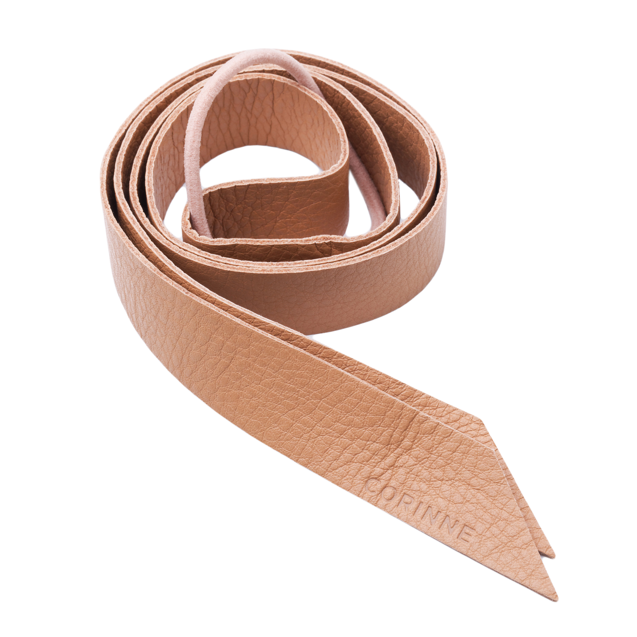 Image of Leather Band Long Damen Camel 1 pezzo