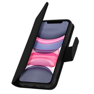 Avizar  Étui clapet iPhone 11 Cuir Premium Noir 