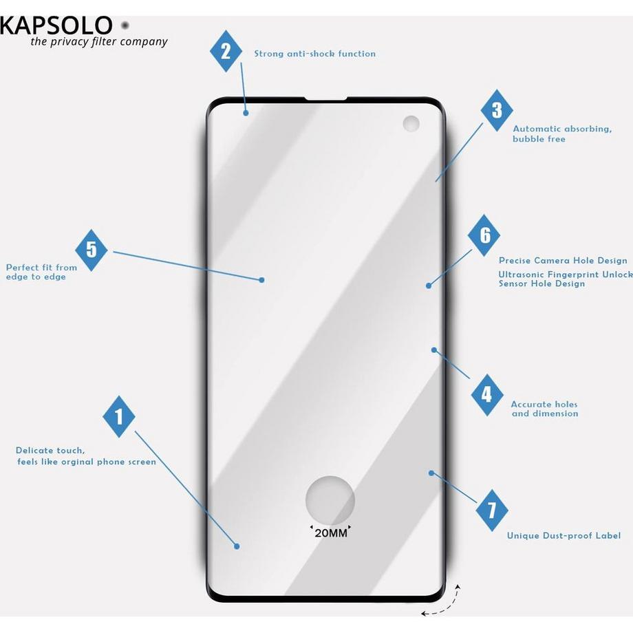 KAPSOLO  9H Anti-Glare Filter KAP12356 Apple iPhone 12 MINI 
