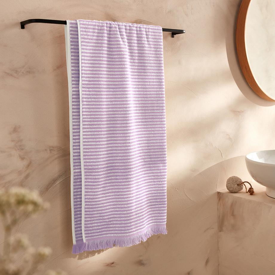 La Redoute Intérieurs Drap de bain éponge rayée Malo  