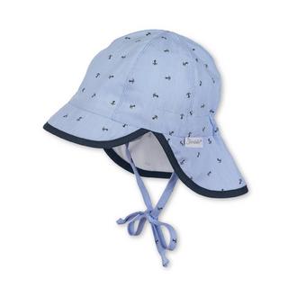 Sterntaler  Baby Schirmmütze mit Nackenschutz Himmelblau UV30 