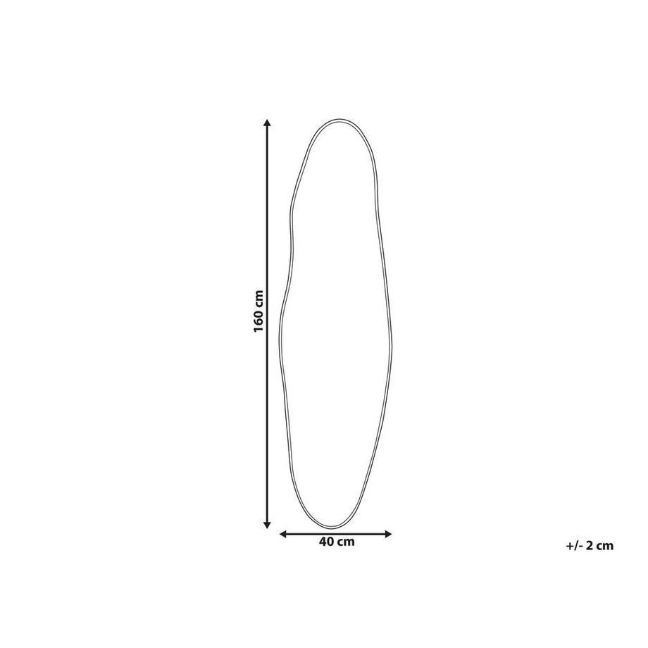 Beliani Wandspiegel aus Aluminium  SALINS  