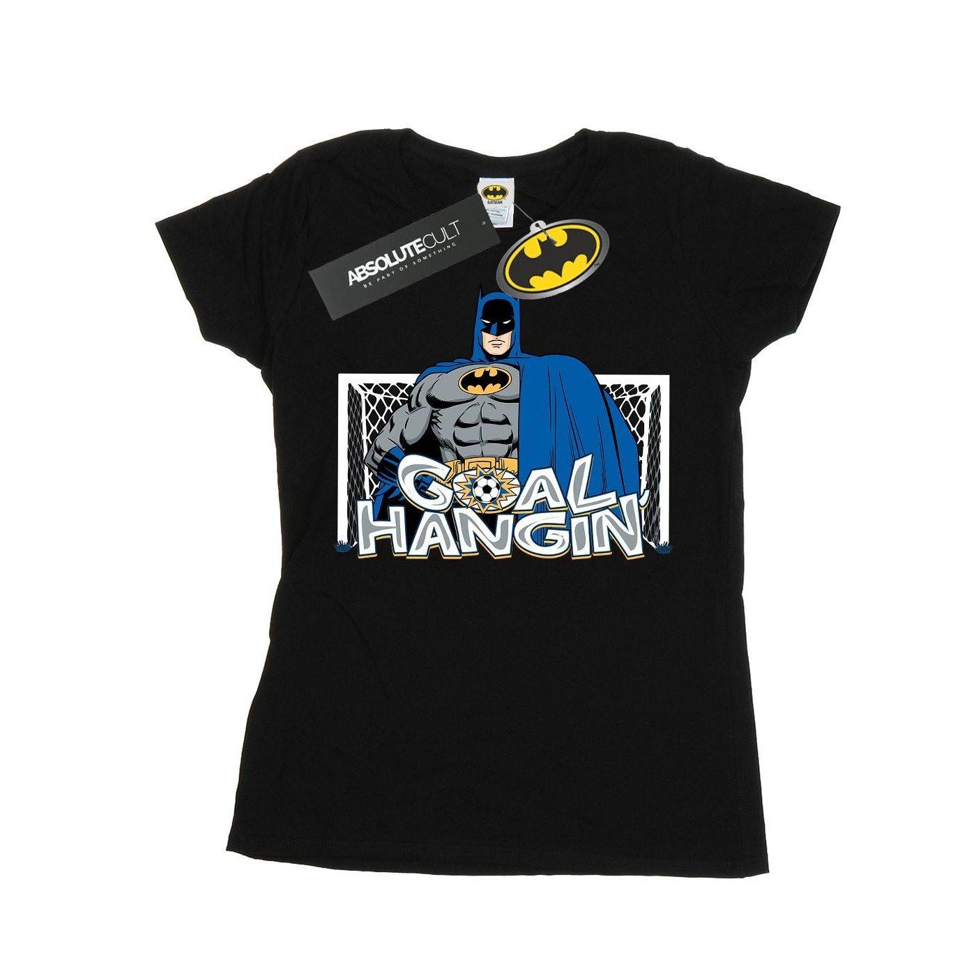 Image of Batman Football Goal Hangin' Tshirt Damen Schwarz XXL