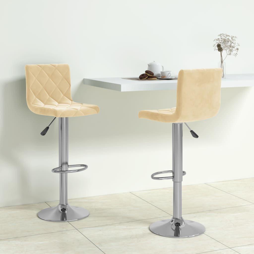 VidaXL Tabouret de bar velours  