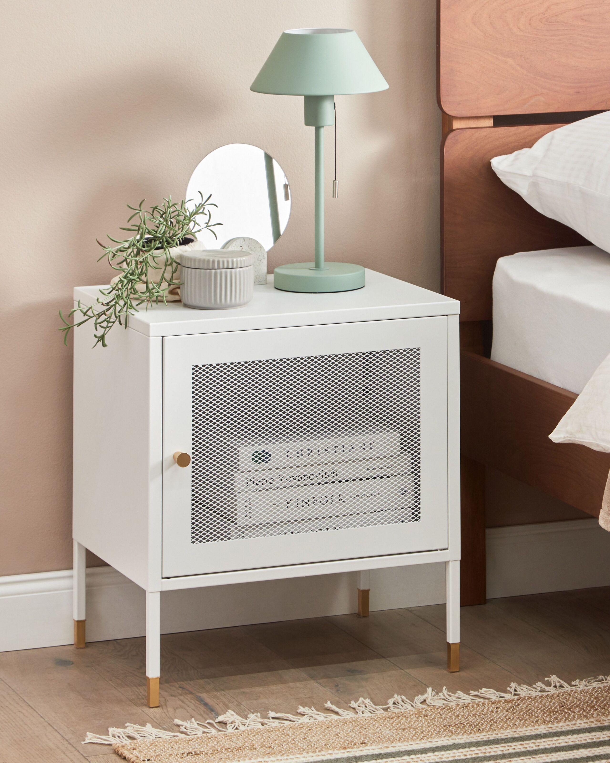 Beliani Nachttisch aus Stahl Industriell OSSETT  