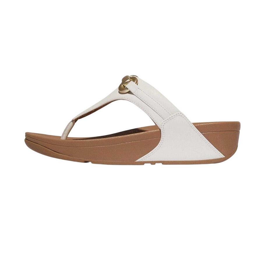 fit flop Leder T-Riemen Sandale mit Bit-Detail  