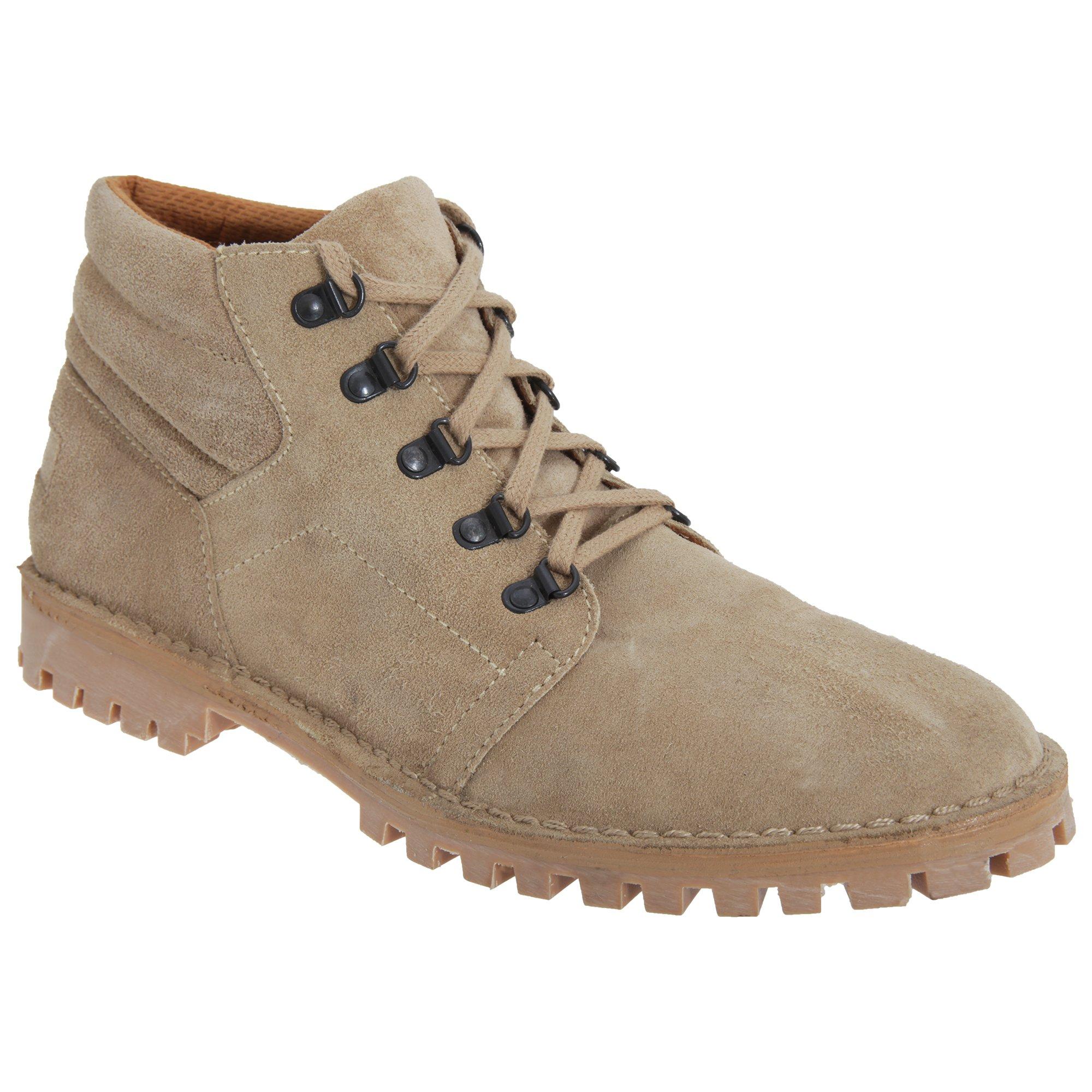 Image of Wildleder Freizeit Stiefel Unisex Taupe 44.5