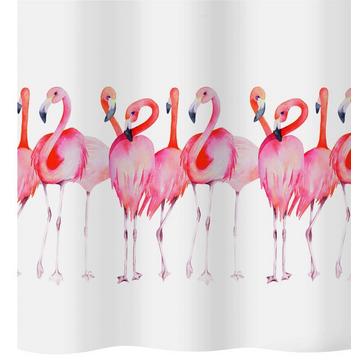 Duschvorhang Textil Flamingo