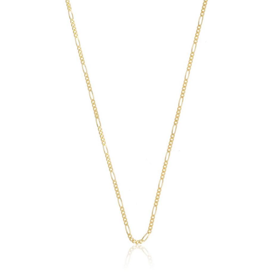 Collier figaro or jaune 750, 1,8mm, 40cm