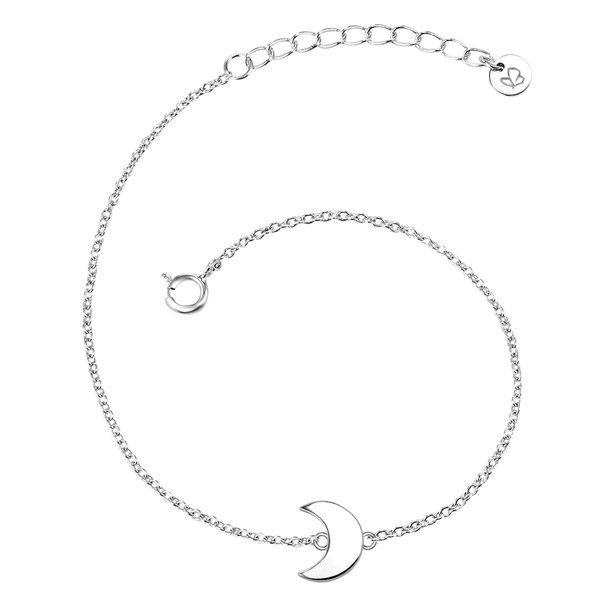 Image of Armband Mond Damen Silber 17cm