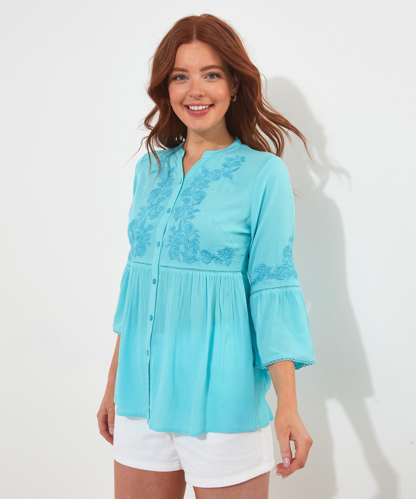 Joe Browns  Bestickte V-Ausschnitt-Bluse 