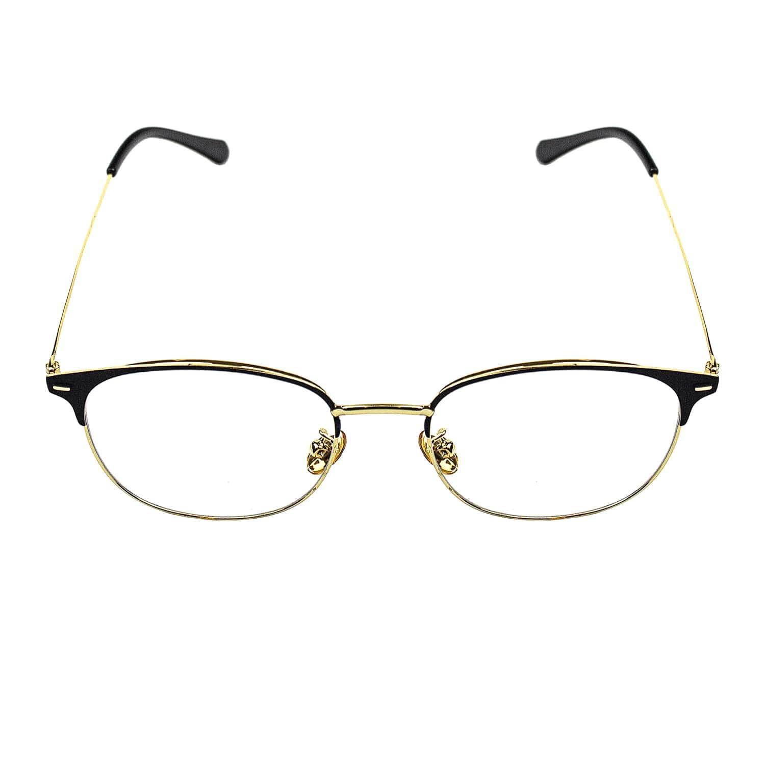 eStore Occhiali Anti Luce Blu Clubmaster Nero Oro  