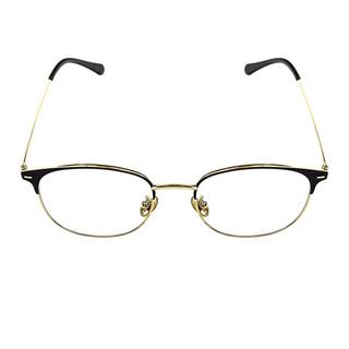 eStore  Anti-Blaulichtbrille, Clubmaster - Schwarz / Gold 