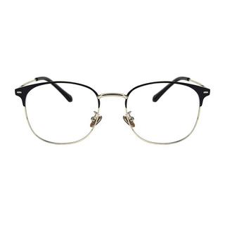 eStore  Anti-Blaulichtbrille, Clubmaster - Schwarz / Gold 