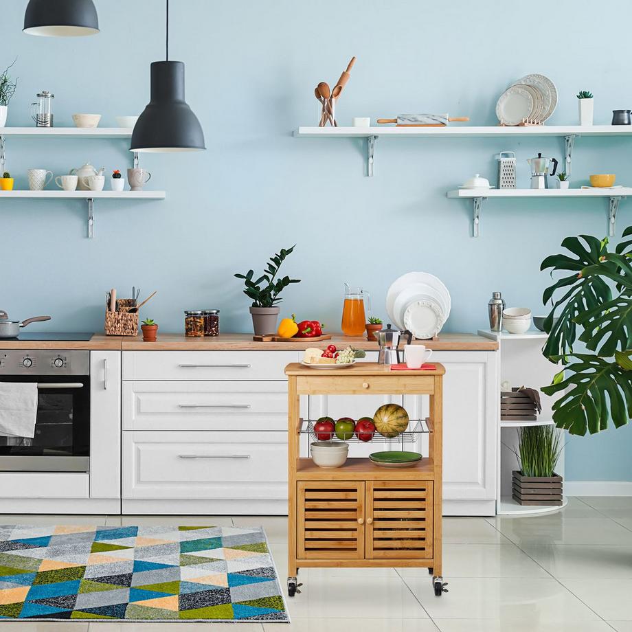 Northix Carrello da cucina con contenitore  