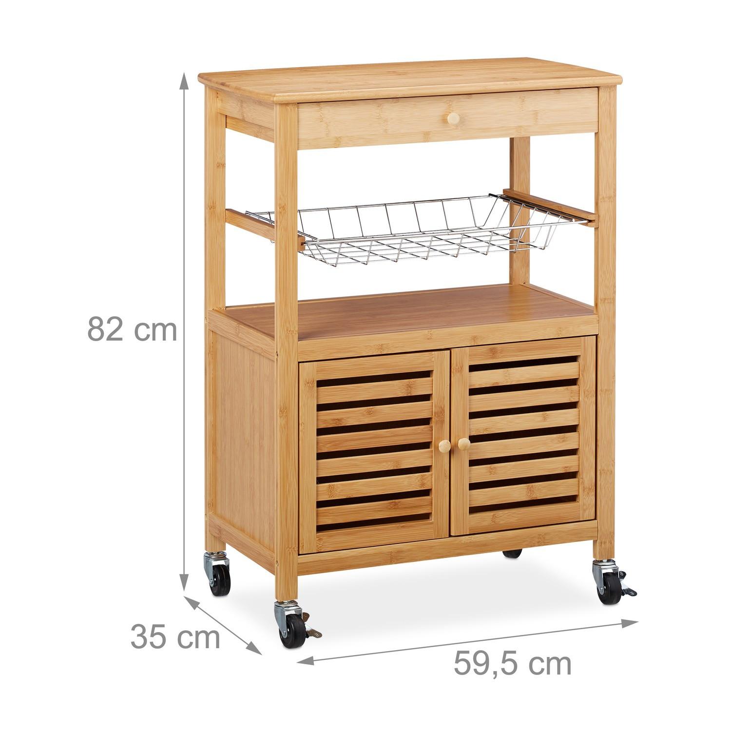 Northix Küchenwagen mit Stauraum  