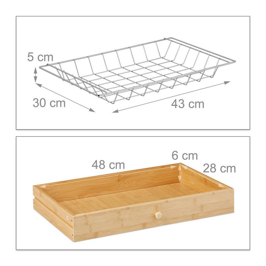 Northix Carrello da cucina con contenitore  