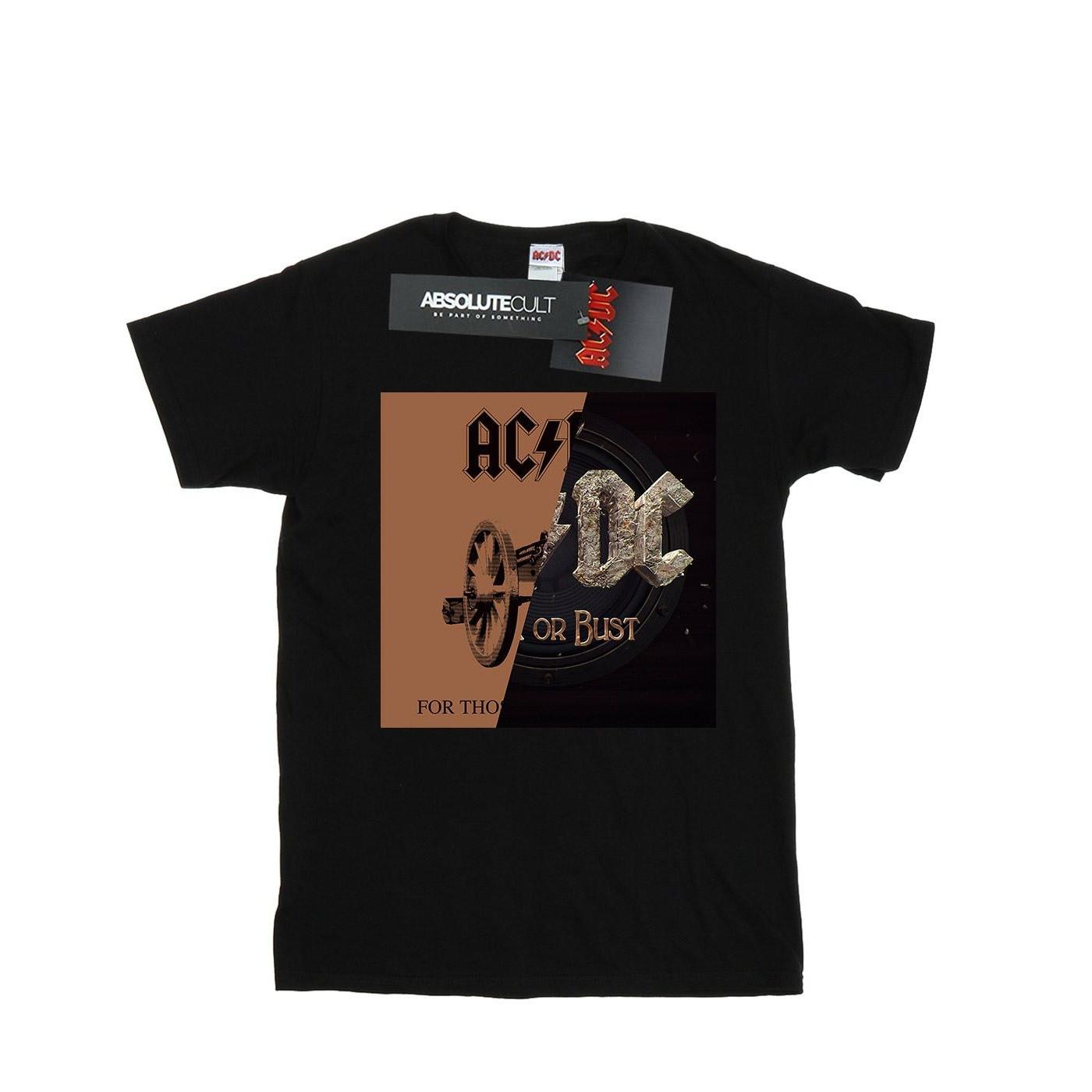Image of Acdc Rock Or Bust For Those About Splice Tshirt Damen Schwarz 3XL