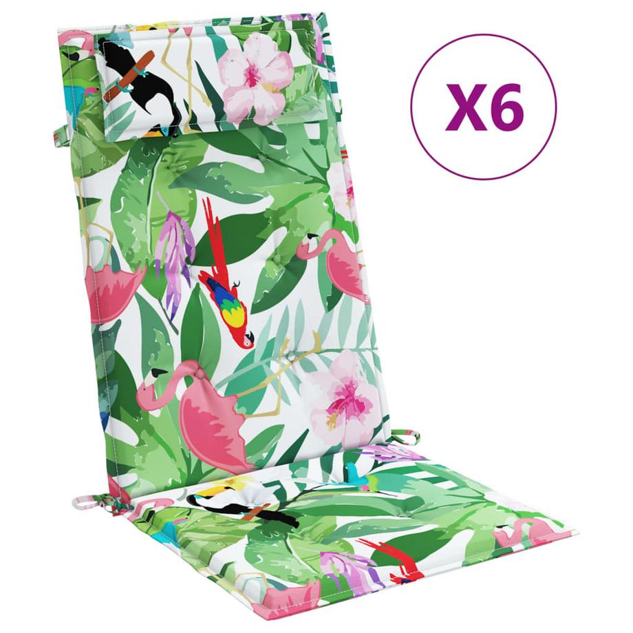 Coussin de chaise à dossier haut tissu