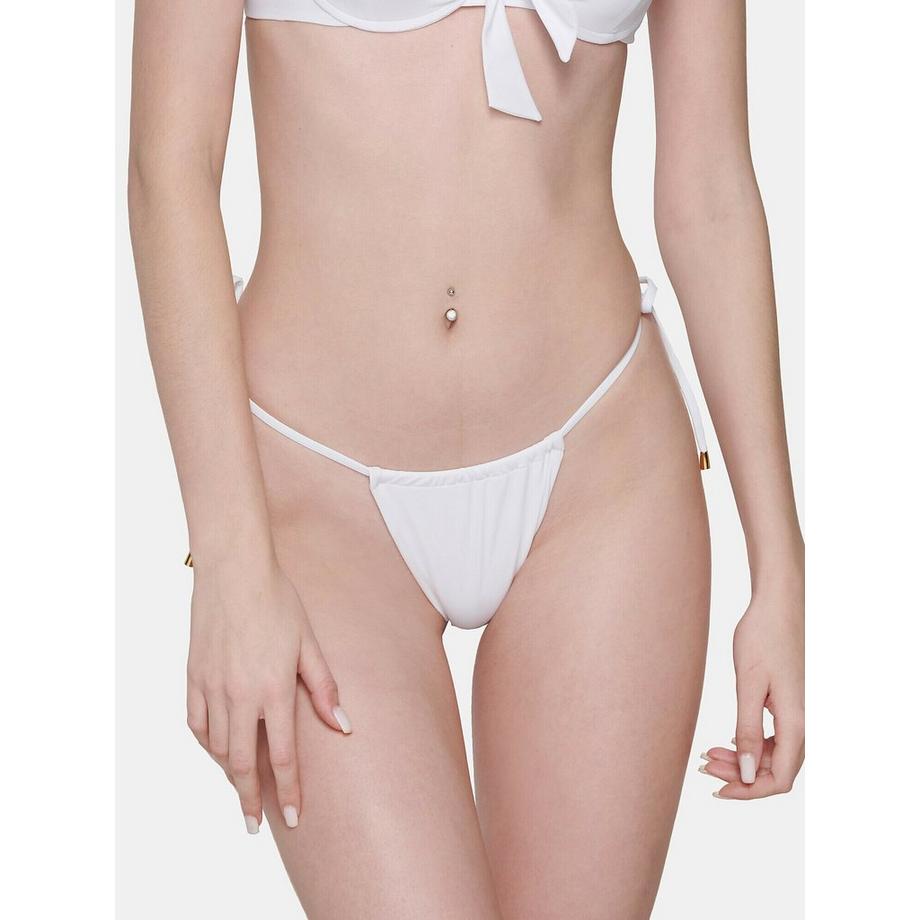 Luna Blue Sense Bas de maillot de bain brésilien réglable à nouettes  