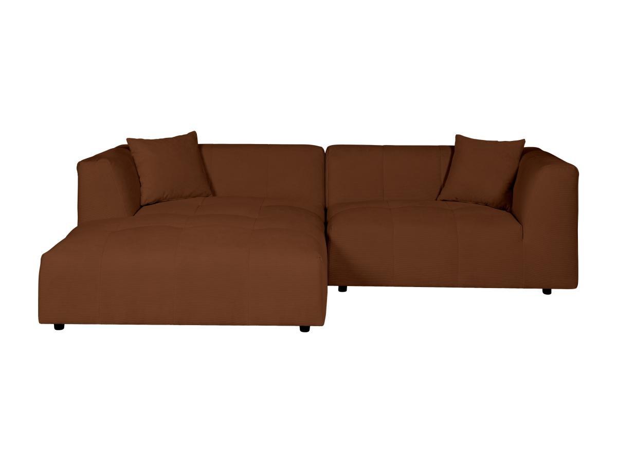 Image of Ecksofa - Ecke links - Cord - Terracotta - NAEMIA von Ecksofa - Ecke links - Cord - Terracotta - NAEMIA von Maison Céphy