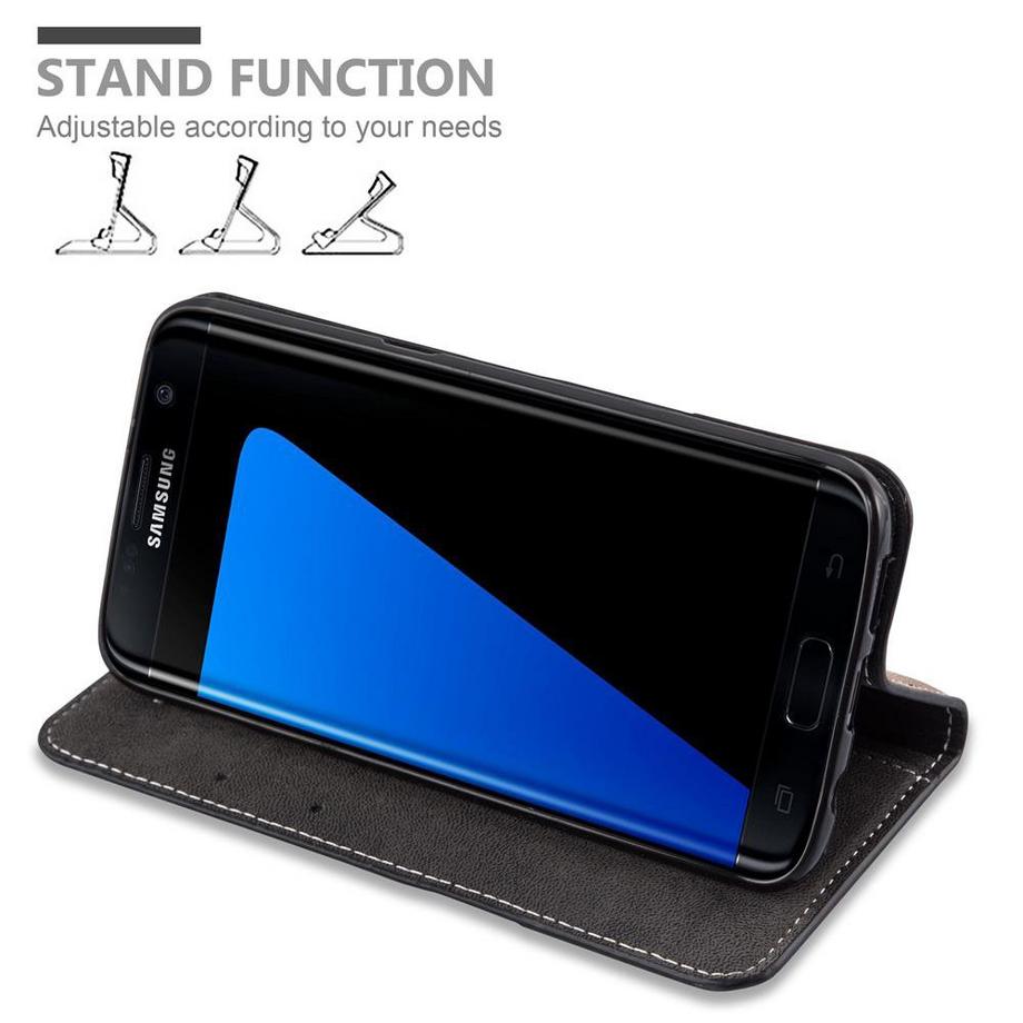 Cadorabo  Hülle für Samsung Galaxy S7 EDGE Magnetverschluss, Standfunktion 