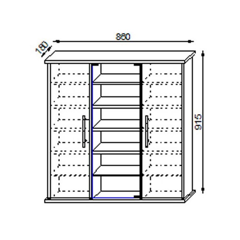 VCM Bois CD DVD Stand Étagère Armoire Rangement Étagère sur pied Santo Porte en verre  