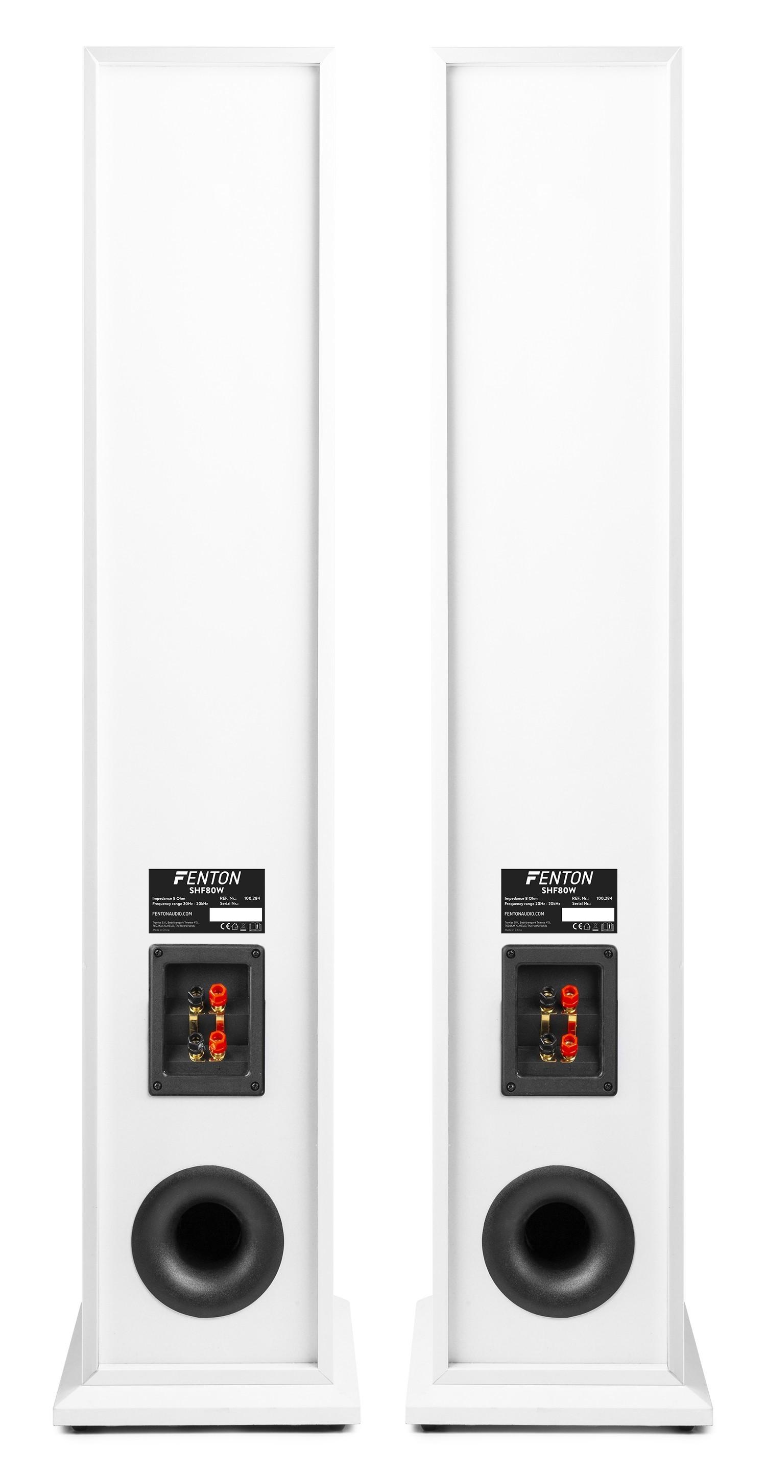 Fenton  SHF80W HiFi-Lautsprecherset, 3x 6.5, 500W, weiss 