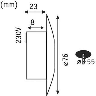 Paulmann Special Line  Lampade da incasso per esterno a LED 1.4 W Opale  