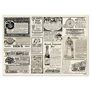 trendform Sets de table en papier NEWSPAPER 4 x 12 feuilles  
