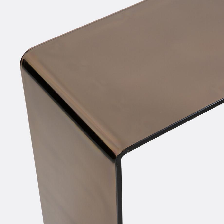 La Redoute Intérieurs Konsole aus rauchfarbenem gehärtetem Glas  