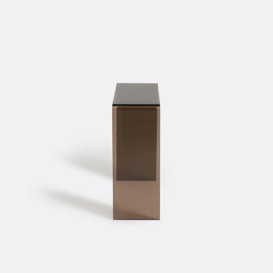 La Redoute Intérieurs Konsole aus rauchfarbenem gehärtetem Glas  