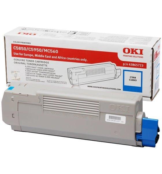 Image of OKI OKI Toner cyan 43865723 C5850/5950 6000 Seiten - ONE SIZE