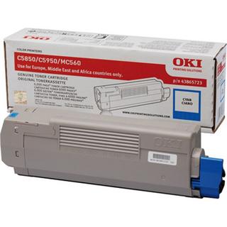 OKI  OKI Toner cyan 43865723 C5850/5950 6000 Seiten 