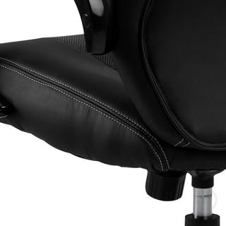 mutoni Chaise de bureau Ryder noir (1 pièce)  