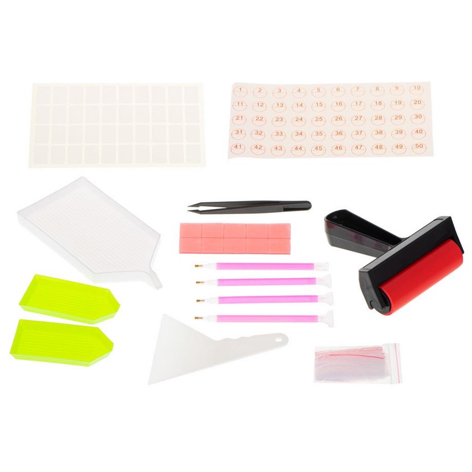 Pricenet  Diamant-Malerei-Stickzubehör-Set 