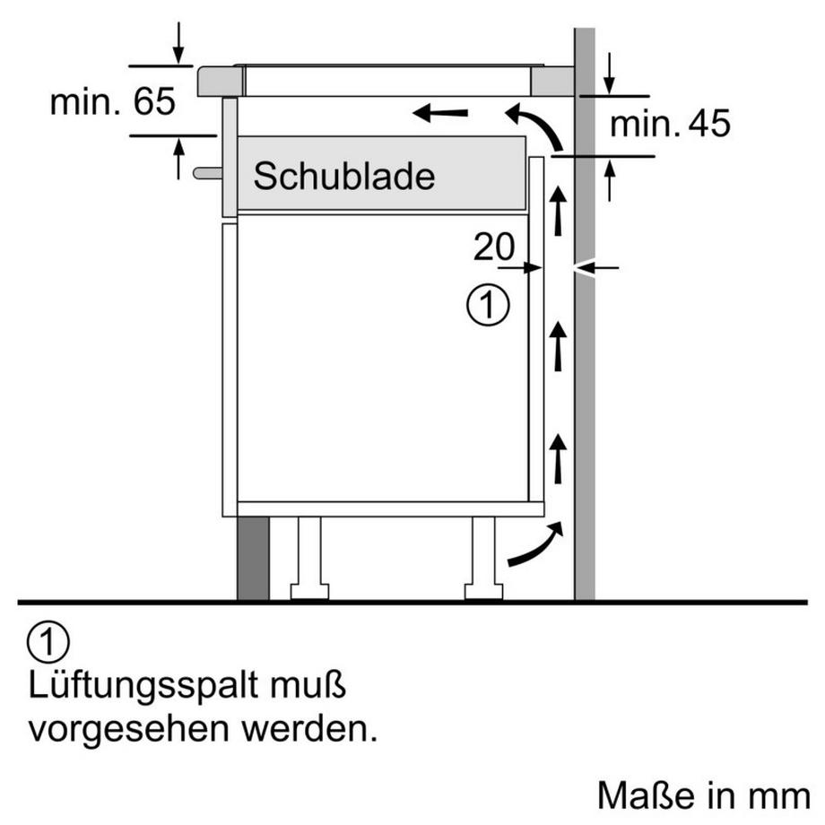 E+P Elektrik Bosch MDA EB-Autark-Kochfeld Indukt. PIF645BB5E  