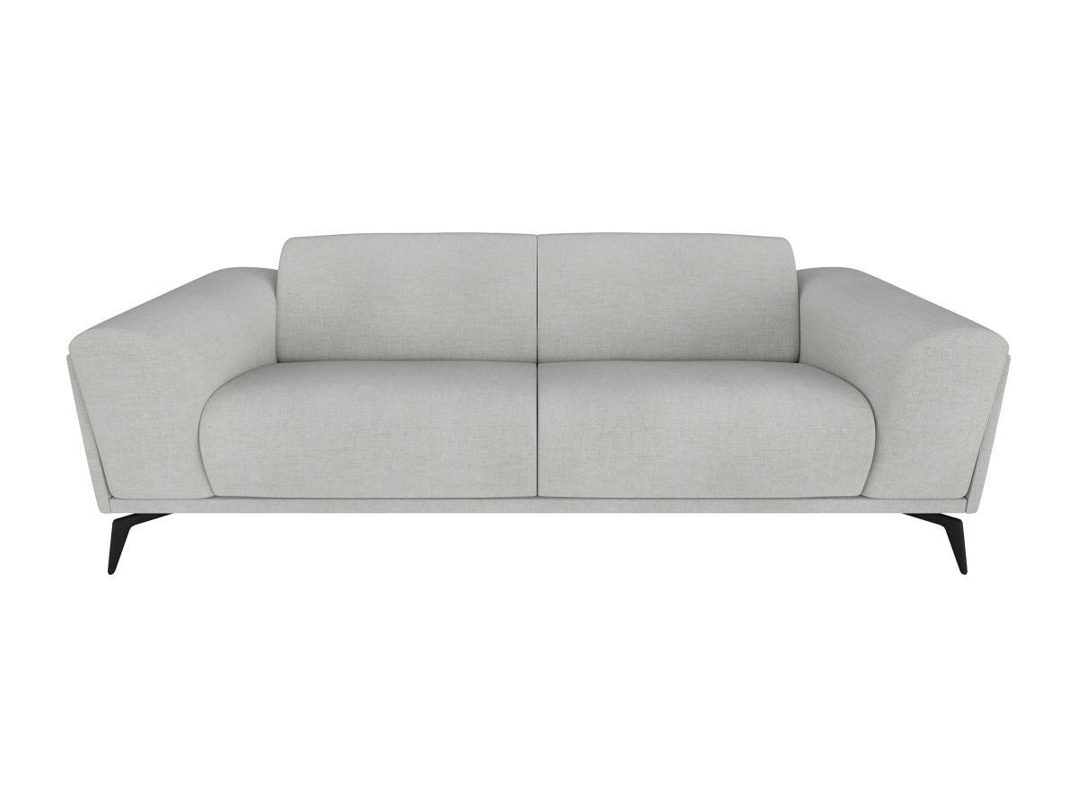 Vente-unique Sofa 3-Sitzer - Stoff - Hellgrau - VUSARI  